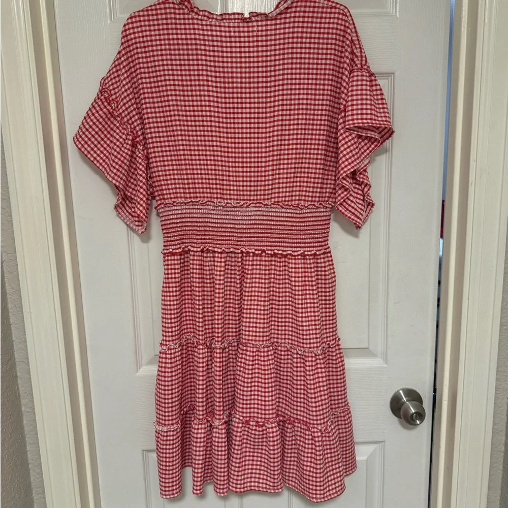 Red Gingham Dress - Picture 2 of 3
